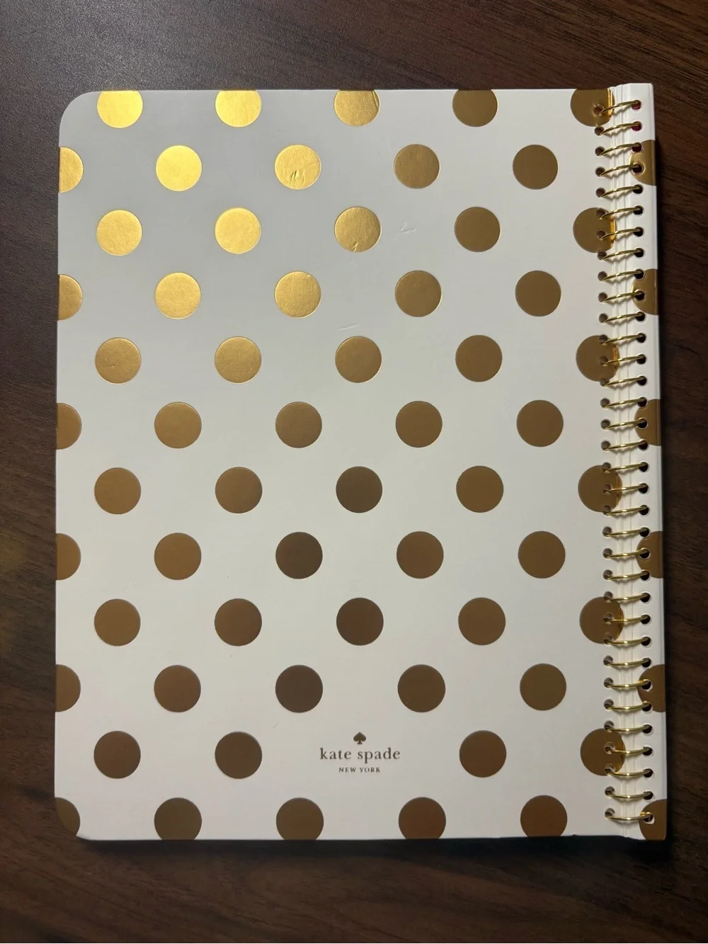 Kate Spade Polka Dot Notebook w/Two Matching Polka Dot Pens - nwot